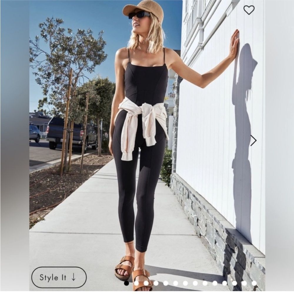 L*Space Go The Distance Jumpsuit in Black Womens Large - Picture 3 of 8